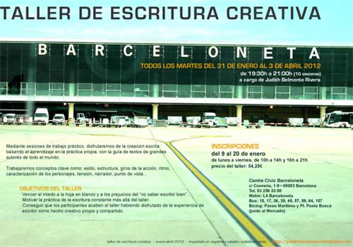 Taller de escritura creativa en la Barceloneta